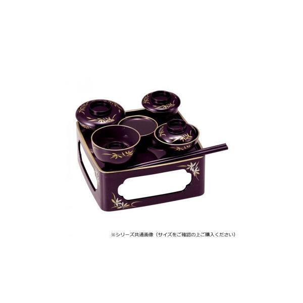 仏膳 6.5寸 タメ(フチ金) 蒔絵 蘭 4307651325011