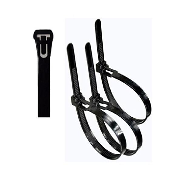 【ご購入後の当店からの連絡はご登録のメールアドレスに通知いたします。必ずご確認ください】繰り返し使える、便利な結束バンド。カムを押すとロックが外れ、タイを緩めることができるので、誤って締めすぎてもカットする必要がなく無駄になることがありませ...