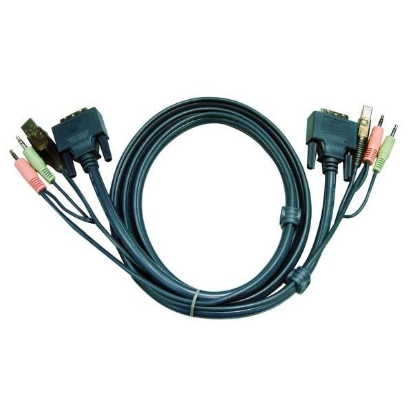 ATEN DVI KVMケーブル 3m 2L-7D03U