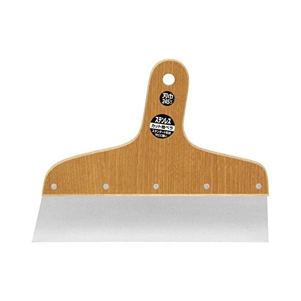【ご購入後の当店からの連絡はご登録のメールアドレスに通知いたします。必ずご確認ください】特徴1:パテ離れ・汚れ落ちが良い、プロ仕様で手先感覚のヘラ特徴2:クロスカット用のカット定規として使用できる刃幅:245mm刃厚:0.6mm材質:SUS430