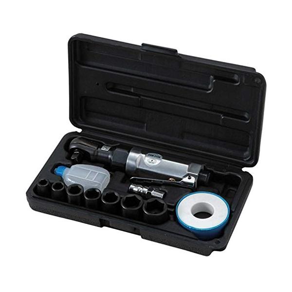 【ご購入後の当店からの連絡はご登録のメールアドレスに通知いたします。必ずご確認ください】全長:165mmソケット差込角:9.5mm(3/8インチ)無負荷回転数:250min-1空気消費量:70L/min空気取り入れ口:RC1/4(PT1/4...