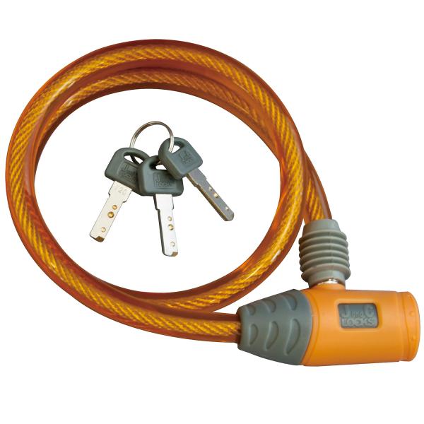 他サイト： J&amp;C ワイヤー錠 JC-020W-600 OR オレンジの商品画像