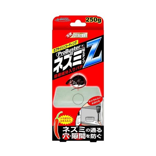 【ご購入後の当店からの連絡はご登録のメールアドレスに通知いたします。必ずご確認ください】【商品概要】トウガラシエキス入り。【商品説明】ネズミの進入口となる穴や隙間を塞ぎ、家屋への侵入、巣作りに伴う繁殖を未然に防ぐ防そ専用パテ。ユーカリオイル...