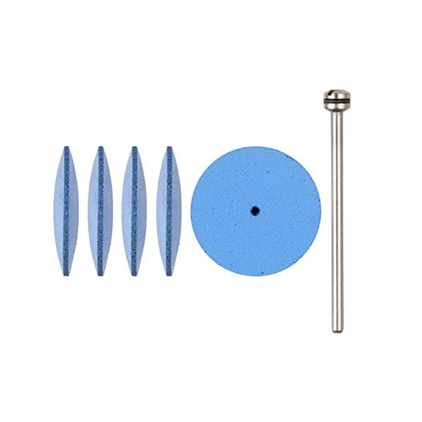 【ご購入後の当店からの連絡はご登録のメールアドレスに通知いたします。必ずご確認ください】【商品概要】サイズ:Φ22mm×厚み3mm(紡錘)材質:シリコンカーバイト180番シャフト径:Φ2.35mm用途:金属、ガラスのみがき適合機種:No.2...