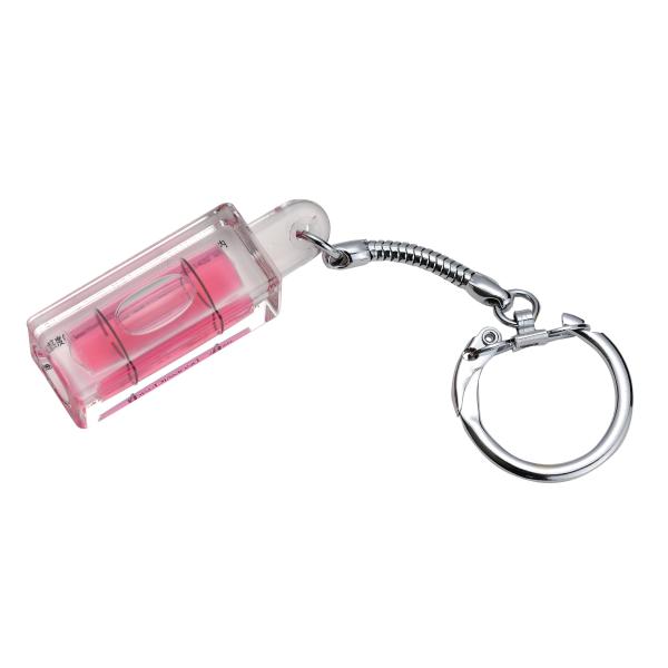 エビス キーホルダーレベル ED-KEYR 気泡管カラー:レッド