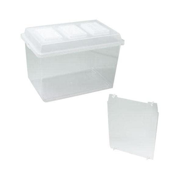 仕切り付き プラケース コバエシャッター 中 （298×195