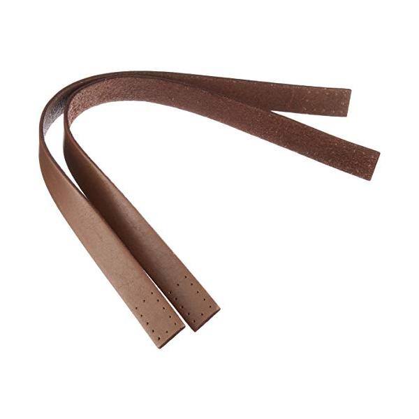 NBK 本革持ち手 40cm 2本入り 巾2cm 焦茶 MAW29-C 手芸用品