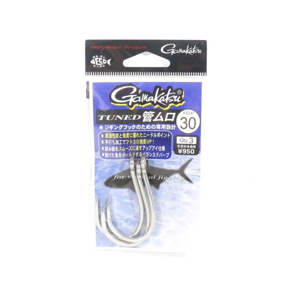 【ご購入後の当店からの連絡はご登録のメールアドレスに通知いたします。必ずご確認ください】【商品概要】号数:30入数:3本入りジギングフックのための専用設計です。ハリスとの結節が簡単な管付鈎。防錆効果の高い白銀仕上げ。トレブルフックにはクリア...
