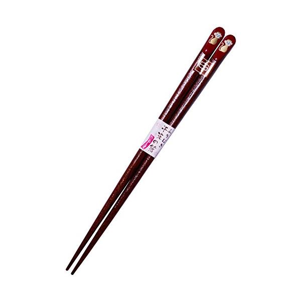 若狭 塗箸 ふりむき 干支の箸 えとのはし 申(さる) 20.5cm 日本製 12918-3