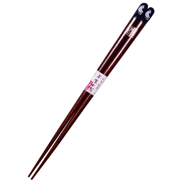 若狭 塗箸 ふりむき 干支の箸 えとのはし 酉(とり) 23cm 日本製 12919-0