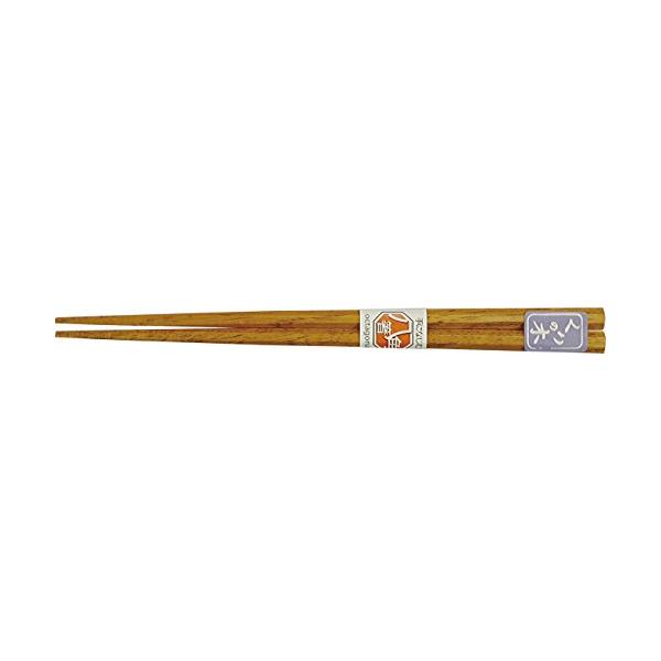 食洗機対応 先角 八角木箸 栗 16.5cm 2膳組 AM-MJ041