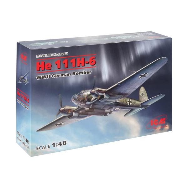 アイシーエム ICM 1/48 ドイツ空軍 ハインケル He111H-6 爆撃機