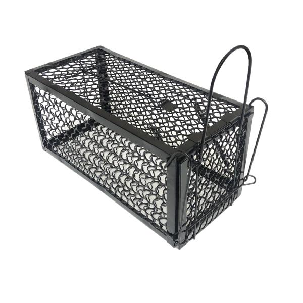 【ご購入後の当店からの連絡はご登録のメールアドレスに通知いたします。必ずご確認ください】【商品概要】ワイヤーの間隔が狭いので小さなねずみも逃さず捕獲できます。毒物を使用せずにねずみを捕獲できるので安心安全です。繰り返し使用できますので経済的...