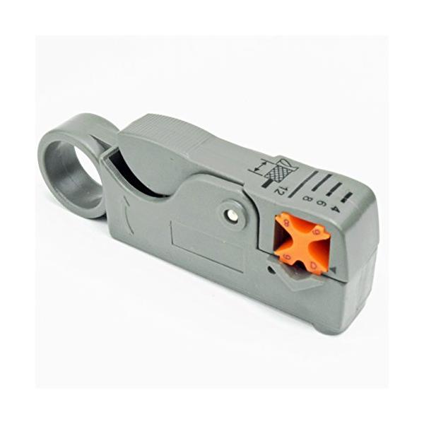 【ご購入後の当店からの連絡はご登録のメールアドレスに通知いたします。必ずご確認ください】【商品概要】同軸ケーブル ストリッパー RG-58/59/62/6/6QS/3C/4C/5C などの 同軸ケーブルの被覆を剥がします。多段階調節可能によ...