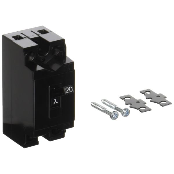 【ご購入後の当店からの連絡はご登録のメールアドレスに通知いたします。必ずご確認ください】【商品概要】定格使用電圧:100V定格電流:20A極数:2P素子数:1Eフレーム:30AF端子仕様:ソルダレス端子方式 当座金付逆接続:可能過電流引外し...