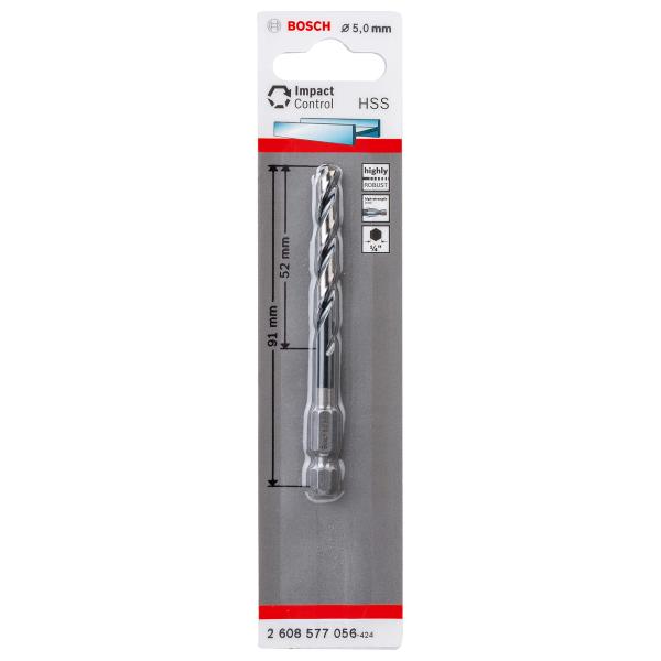 ボッシュ(BOSCH) IXO用ドリルアダプター専用ドリルビット5mmφ 2608577056 奥行0.5×高さ9.1×幅0.635cm