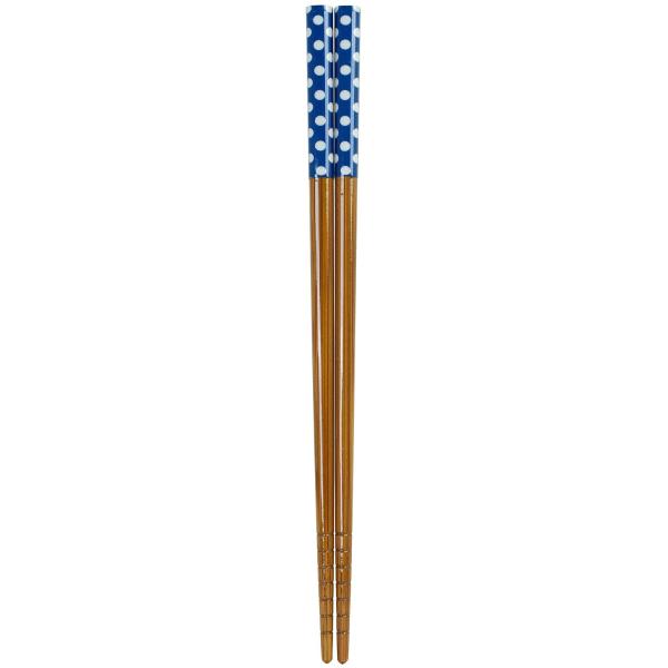 アオバ 箸 食洗機対応 スス竹 ピリオド 青 18cm 232155