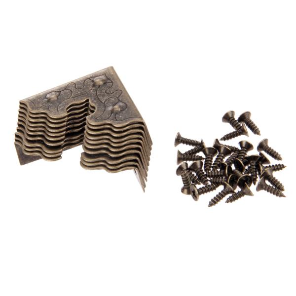 【ご購入後の当店からの連絡はご登録のメールアドレスに通知いたします。必ずご確認ください】【商品概要】? このコーナー装飾プロテクターは机や素敵な宝石箱を飾ることができます。家具の角に付属の釘で簡単に取り付けられます。? このコーナープロテク...