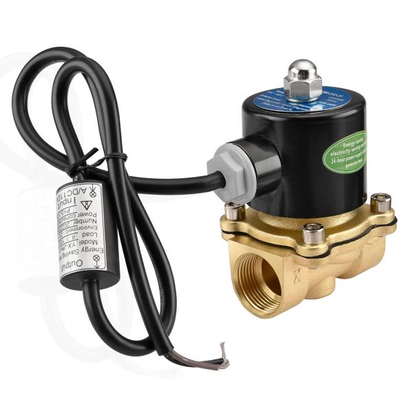 Heschen (ハドソン) 黄銅 電磁弁 2W-200-20 直動式 110 VAC PT3/4 常閉式 圧縮空気 水 水空気