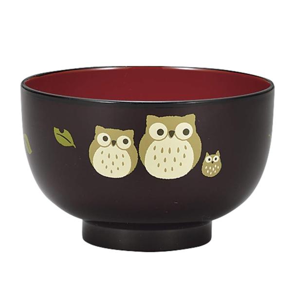 【ご購入後の当店からの連絡はご登録のメールアドレスに通知いたします。必ずご確認ください】【商品概要】サイズ：約φ10.8 H6.9【商品説明】説明キズがつきにくい丈夫な器【商品詳細】ブランド：宮本産業商品名：宮本産業 汁椀 親子ふくろう 溜...