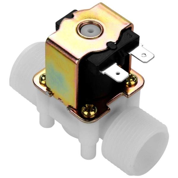 ソレノイドバルブ G3/4 スレッド DC 12V DN20 プラスチック 電磁弁 ノーマルクローズ 水入口 バルブ スイッチ 給水用 電磁弁