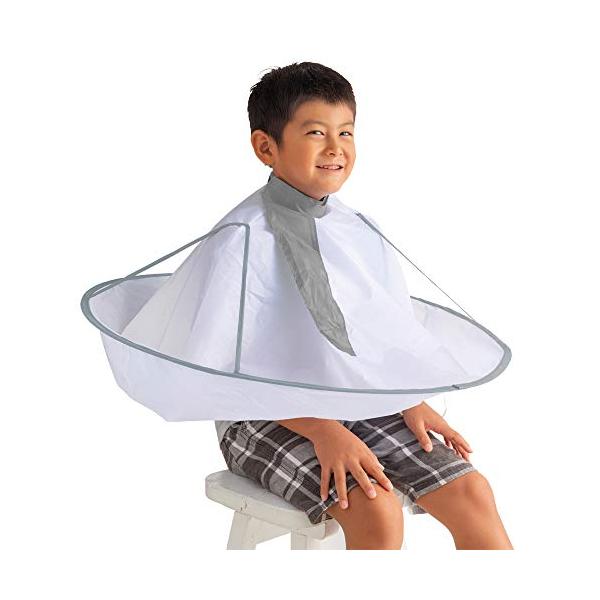 【ご購入後の当店からの連絡はご登録のメールアドレスに通知いたします。必ずご確認ください】【商品概要】サイズ(:使用時)直径72cm(/収納時)直径20cm 主要製品の特徴【商品説明】おうちでのヘアカットに便利な散髪用ケープ。すっぽりかぶって...