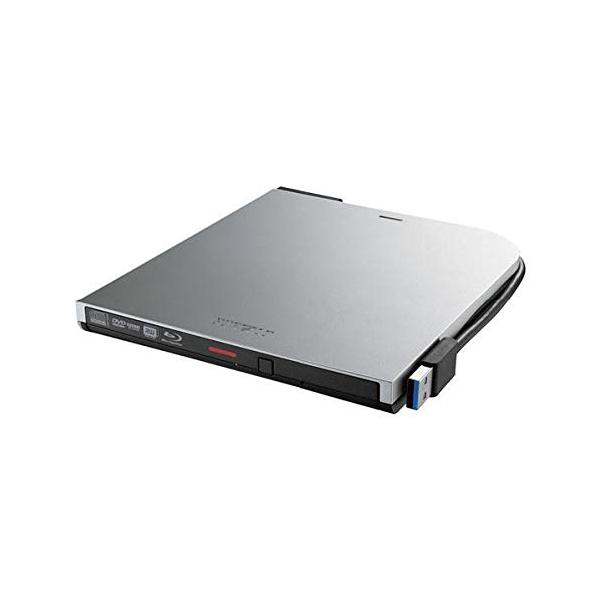 バッファロー BRXL-PTV6U3-SVA USB3.2（Gen1）対応 ポータブルBDドライブ 書込みソフト添付 シルバー