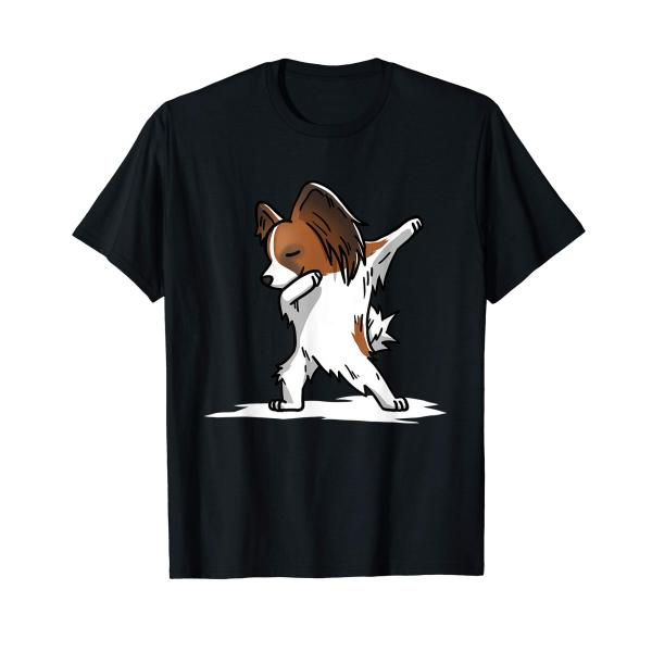 ダブダンスパピヨン犬 Tシャツ