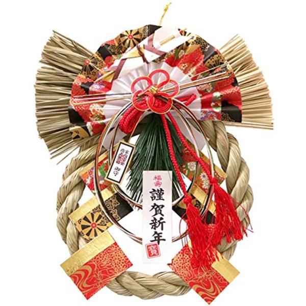 山一商店 正月飾り 鹿鳴 約28×22cm K-2052