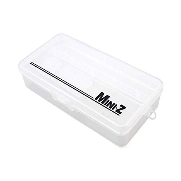 【ご購入後の当店からの連絡はご登録のメールアドレスに通知いたします。必ずご確認ください】【商品概要】ミニッツのロゴが入った収納ケース。工具やパーツの整理に便利な取り外し式のトレーが付属。ボディを取り付けた状態のサイズが約187x95x48m...