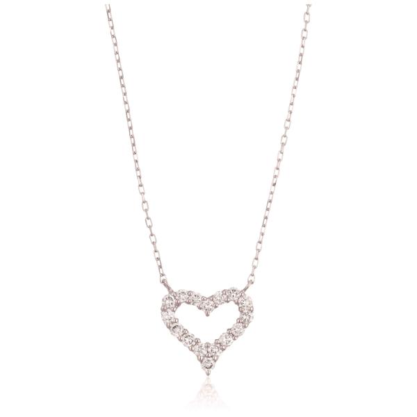 ディーコレクション] プラチナ ダイヤモンド ネックレス 0.2ct 鑑別