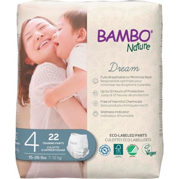 他サイト： BAMBO Nature バンボネイチャー ドリーム パンツタイプ M （7kg〜12kg） 22枚入り（bn16929）の商品画像