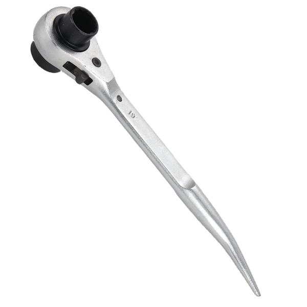両口ラチェットレンチ 曲がりシノ付き 2サイズ (17*19ｍｍ)