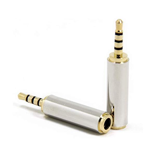 【ご購入後の当店からの連絡はご登録のメールアドレスに通知いたします。必ずご確認ください】【商品概要】掲載写真はメステレオミニプラグ変換アダプタ 金メッキ端子 4極 ステレオ超ミニ(φ2.5mm 凸オス)　ステレオミニ(φ3.5mm　凹メス)...