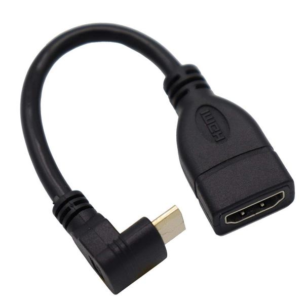 KKM-ラブショー【JCT請求書発行可能】ハイスピードmini HDMI(オス)to HDMI(メス)変換ケーブル HDMIタイプAメス-HDMIタイ