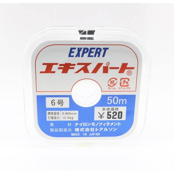 トアルソン テグス6号 50m巻 太さ0.405mm 強度12.5kg 日本製 釣りや手芸に