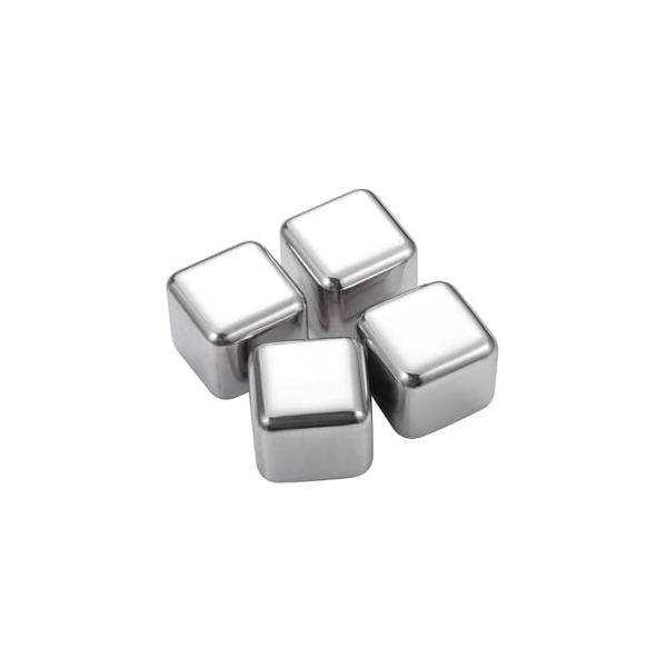 【ご購入後の当店からの連絡はご登録のメールアドレスに通知いたします。必ずご確認ください】【商品概要】飲み物の味が薄まらず、溶けないステンレス製氷の4個セットです。冷凍庫で冷やすだけなので何度も繰り返し使用できます。角が丸みをおびているため、...