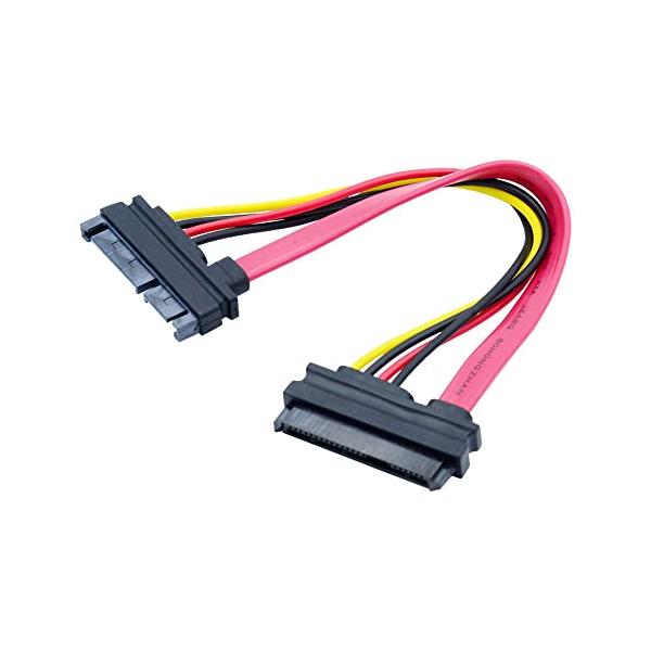 【ご購入後の当店からの連絡はご登録のメールアドレスに通知いたします。必ずご確認ください】【商品概要】SFF-8482 SAS 29ピンからSATA 22ピンのハードディスクドライブのレイド延長ケーブル15ピンSATA電源ポート付き 長さ: ...