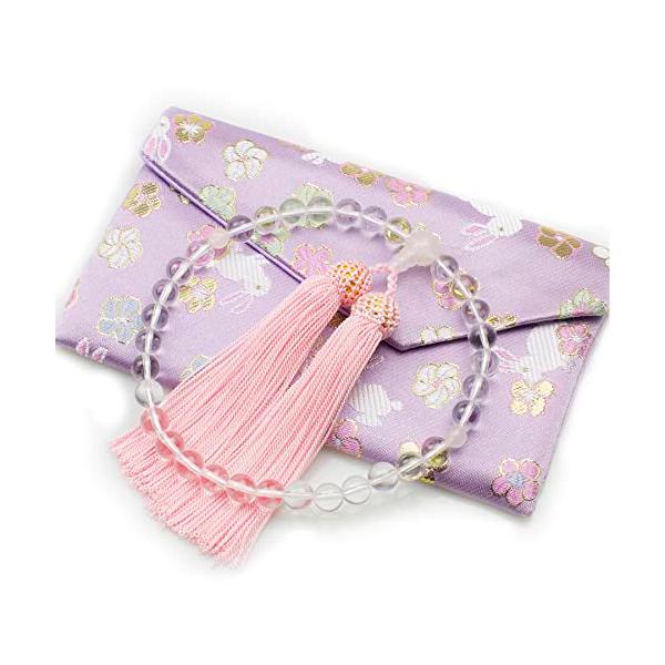 【ご購入後の当店からの連絡はご登録のメールアドレスに通知いたします。必ずご確認ください】【商品概要】【商品説明】ようこそ【商品詳細】ブランド：念珠職人堂商品種別：ホーム＆キッチン商品名：数珠 女性用 本水晶 藤雲石 正絹房 略式数珠 念数珠...