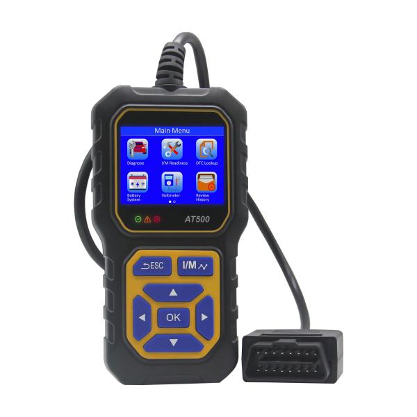 iKiKin OBD2 故障診断機 自動車 診断機 AT500 故障コードの読み取りと消去 エンジンチェックランプの消し CAN 診断スキャンツール