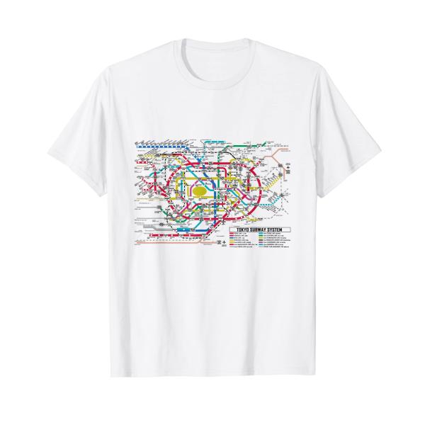 東京地下鉄地図 Tシャツ地図 東京地下鉄 Tシャツ