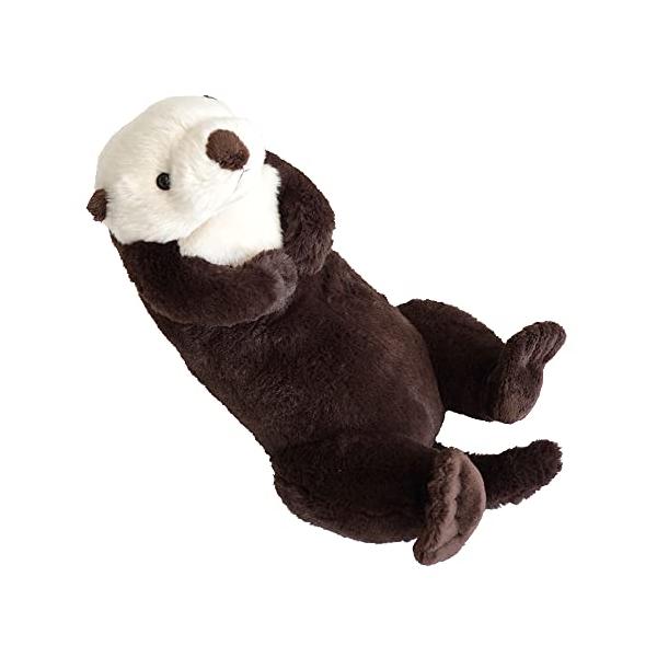 【ご購入後の当店からの連絡はご登録のメールアドレスに通知いたします。必ずご確認ください】小さな耳につぶらな瞳のラッコ。海に浮かんでたゆたう姿をひざシリーズでも再現！