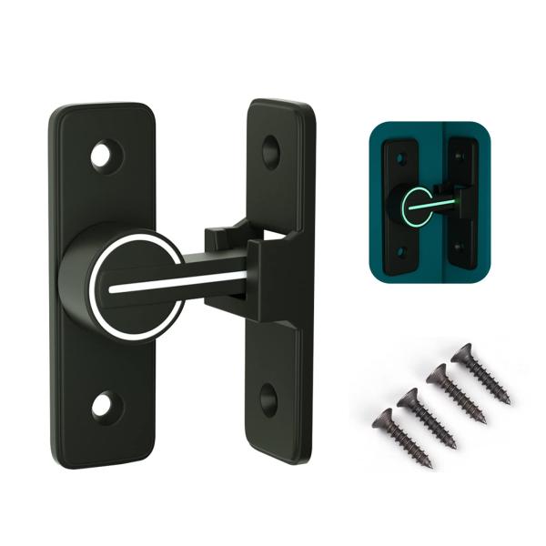 他サイト： ALLMIRA ドアロック 90度 引き戸 鍵 後付け 直角 蛍光 扉 ドア 鍵 室内 引き戸 ロック 部屋 鍵 後付け ドアラッチ 回転式 金具 窓の商品画像