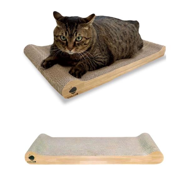 他サイト： 【大きな猫でもはみ出さない】猫 爪研ぎ 爪とぎ つめとぎ 大きい サイズ にゃんこの宿 (2個)の商品画像