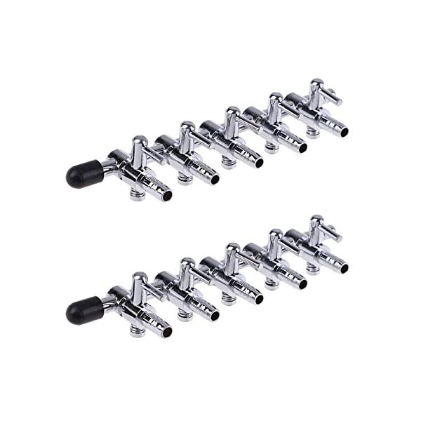 【ご購入後の当店からの連絡はご登録のメールアドレスに通知いたします。必ずご確認ください】【商品概要】【パッケージ内容】 5吐出口エアーチューブ分岐管*2、黒いゴム製プラグ付き。【高品質の素材】材質：ステンレススチール。ニッケルメッキ技術表面...