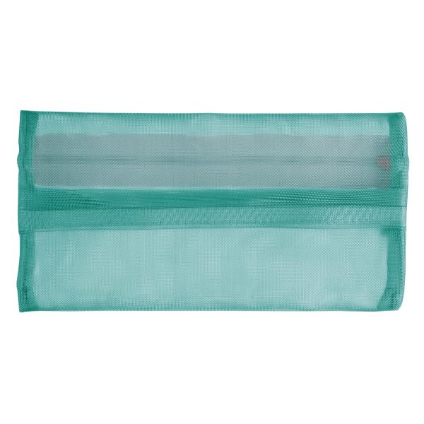 【ご購入後の当店からの連絡はご登録のメールアドレスに通知いたします。必ずご確認ください】【商品概要】スリットポケットで出し入れがスムーズなメッシュペンケース【外寸法(W・D・H)】 190×10×100mm【カラー】 エメラルドグリーン【材...