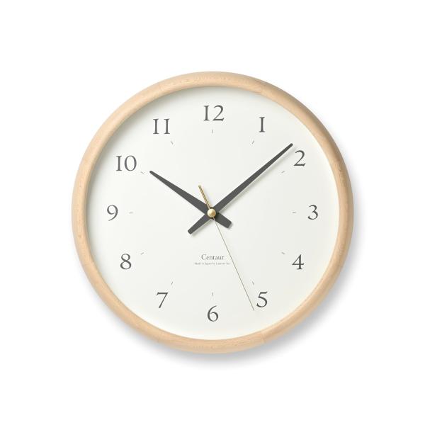 レムノス 掛け時計 セントール クロック 天然色木地 白 26.8cm Centaur Clock PC23-14 WH Lemnos