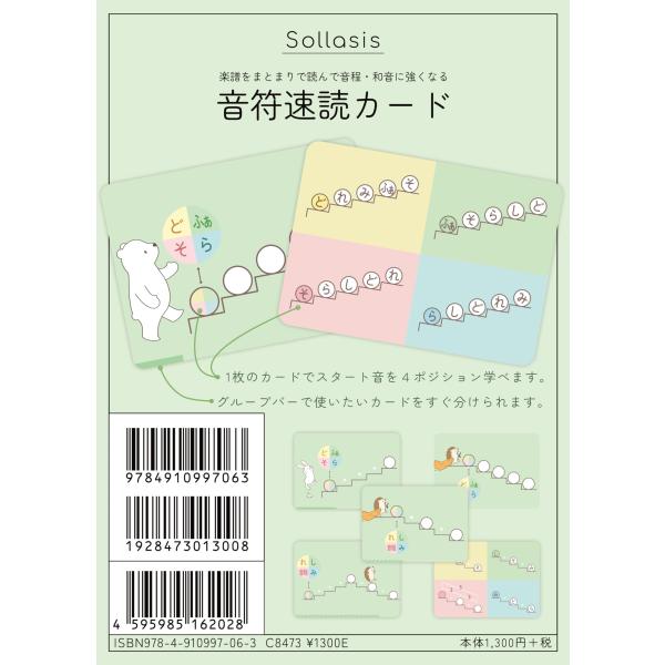 【ご購入後の当店からの連絡はご登録のメールアドレスに通知いたします。必ずご確認ください】【商品概要】子どもが不器用に扱っても傷みにくいPPコーティングカード音階・３度音程・５度音程・４度＋３度・オクターブなど【商品説明】説明商品の説明音符を...