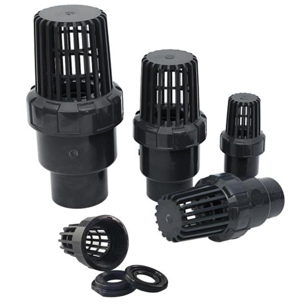 ボールフートバルブ フート弁 20 25 32 逆流防止フート弁 ソケット式フート弁 ストレーナ 塩ビ管接続用 ポンプ逆止弁 底弁 (DN25型内径3