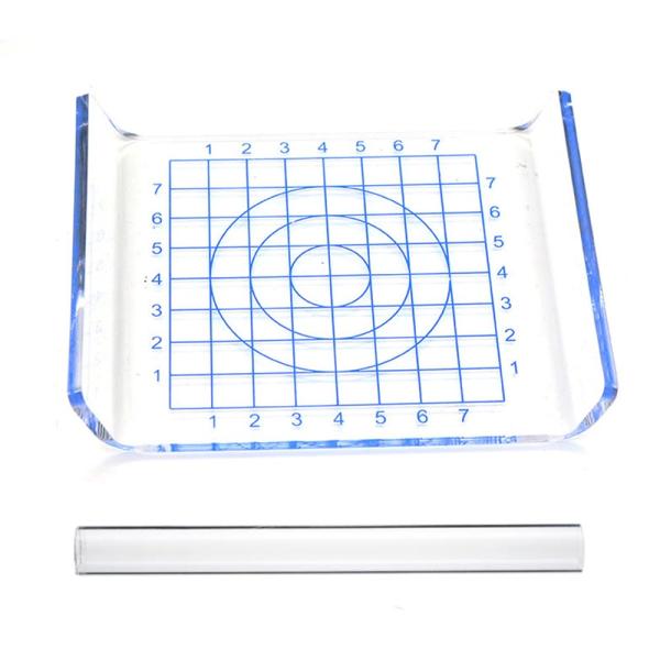 BIUTEFOR 粘土プレス板+アクリルし棒 DIYツール 粘土ツール 粘土板 陶器クレイ ツール 測定 U字型